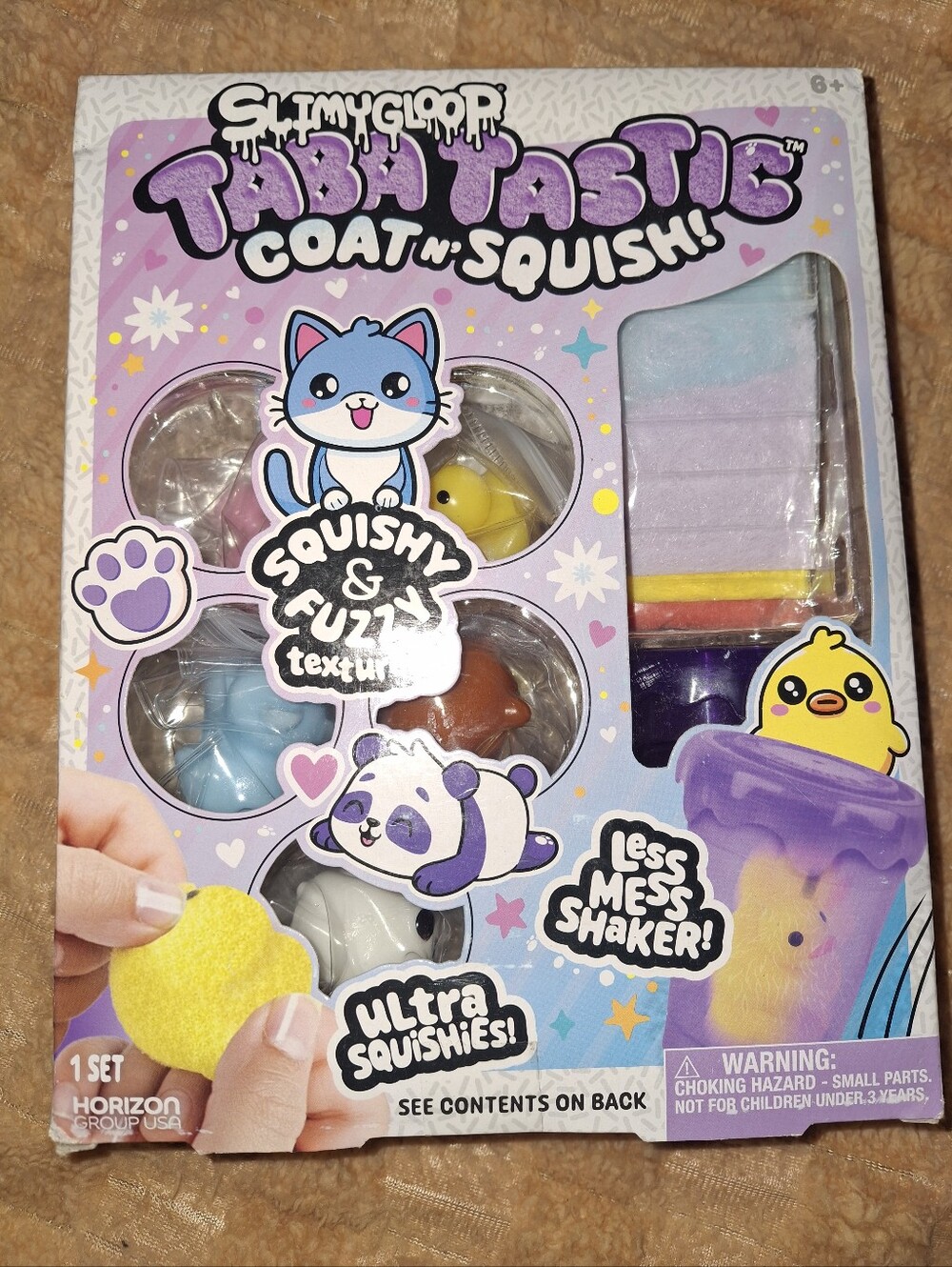 Tabatastic Coat n' Squish! Squishy Toy Set - Pastel Purple & Blue